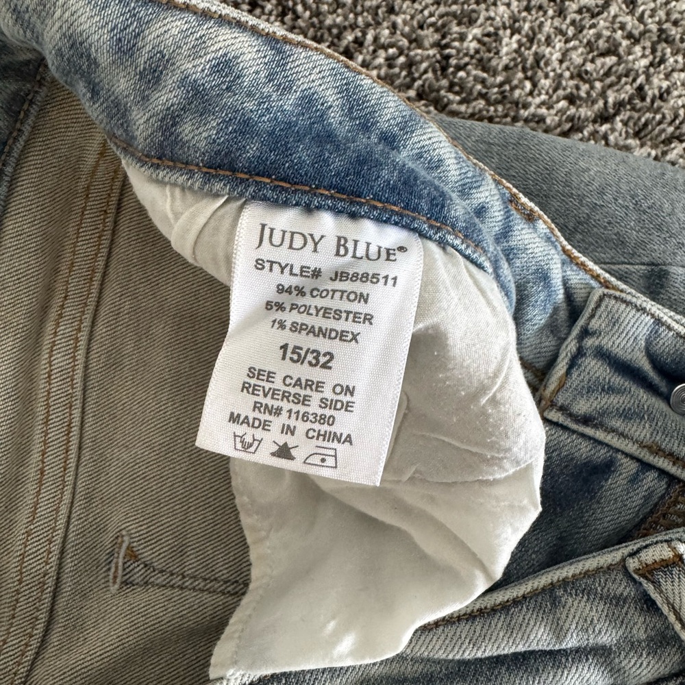 Judy Blue Light Blue Straight Leg Jeans - Picture 3 of 4